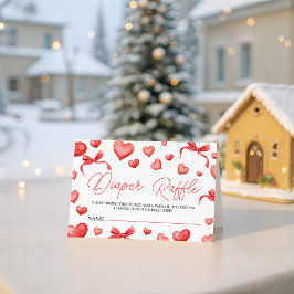 Sweetheart Diaper Raffle Ticket エンクロージャーカード