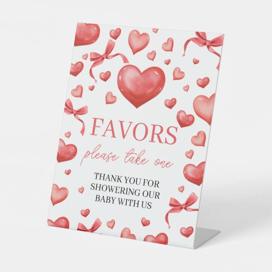 Sweetheart Favors Take One Sign 台座サイン (正面)