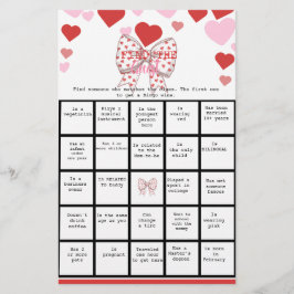 Sweetheart Find the Guest Bingo Baby Shower Game チラシ