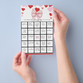 Sweetheart Find the Guest Bingo Baby Shower Game チラシ (ハンドル)
