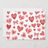 Sweetheart First Birthday Photo Thank You Card 招待状 (裏面)