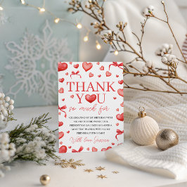 Sweetheart First Birthday Thank You 招待状