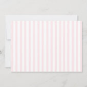 Sweetheart Girl 1st Birthday Flat Thank You Card サンキューカード (裏面)