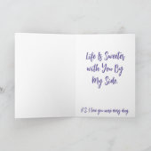 Sweetheart Greetings Anniversary Card ノートカード (内部)