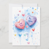 Sweetheart Greetings: Valentine's Day Flat Card (正面)