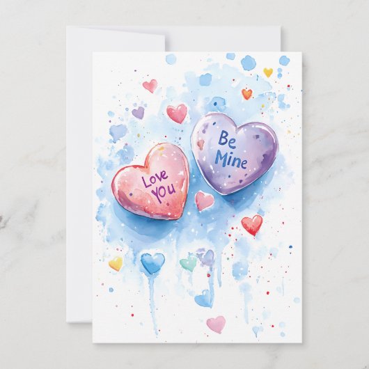 Sweetheart Greetings: Valentine's Day Flat Card (正面)