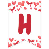 Sweetheart Happy Birthday Banner with Hearts バンティングフラッグ (第2の旗)