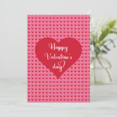 Sweetheart Hearts Happy Valentine’s Day Card シーズンカード (スタンド正面)