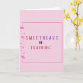 Sweetheart in Training Proposal Card  カード (黄色い花)