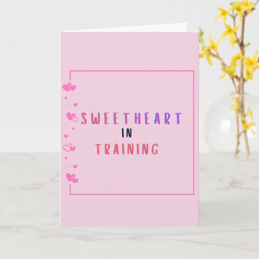 Sweetheart in Training Proposal Card  カード (黄色い花)