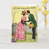 Sweetheart Kiss Vintage Style Card カード (黄色い花)