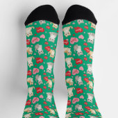 Sweetheart Kitten Valentine's Day Crew Socks ソックス (上部)