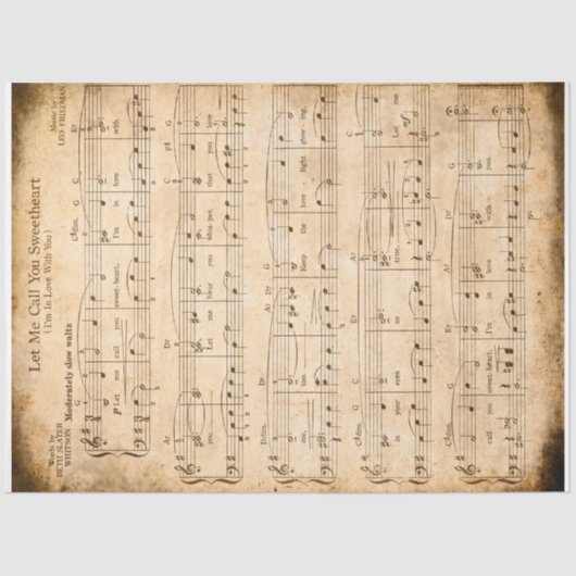 Sweetheart Music Decompageと呼ぼう 薄葉紙 (正面)