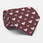 Sweetheart Pattern Necktie – Pink Hearts ネクタイ (ロール)