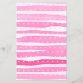 Sweetheart pink bow baby shower Bingo game チラシ (裏面)