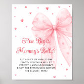 Sweetheart Pink Bow How Big is Mommy's Belly ポスター (正面)