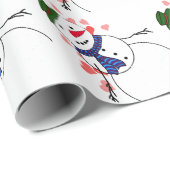 Sweetheart Snowman Love   ラッピングペーパー (ロールコーナー)