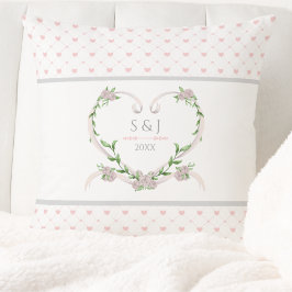 Sweetheart Soft Pink Romantic Valentines クッション