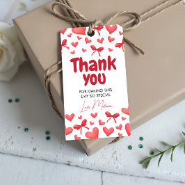 Sweetheart Thank You Favor Tag for Baby Shower ギフトタグ