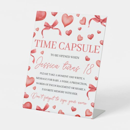 Sweetheart Time Capsule Sign 台座サイン (正面)