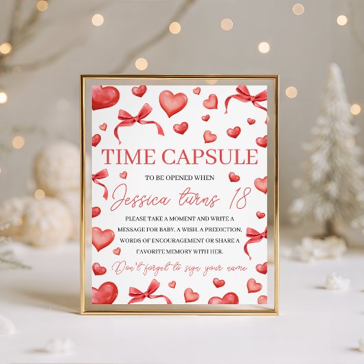 Sweetheart Time Capsule Sign 台座サイン