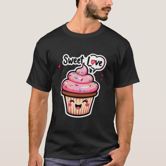 Sweetheart Treat：バレンタインのラブカップケーキの衣装 Tシャツ (正面)
