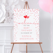 Sweetheart Valentine Baby Showerウェルカムサイン