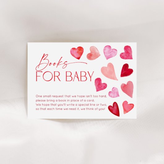 Sweetheart Valentine Hearts Books for Baby エンクロージャーカード