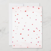 Sweetheart valentine's clothesline baby shower 招待状 (裏面)