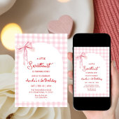  Sweetheart Valentine's Day Girls 1st Birthday 招待状