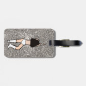 Sweetheart White Dancer #2 Luggage Tag ラゲッジタグ (裏面横)