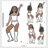 Sweetheart White  Dancer Stickers #1 シール (シート)