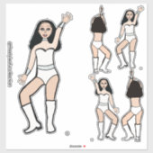 Sweetheart White Dancer Stickers #2 シール (シート)