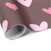 Sweetheart Wrapping Paper – Pink & Blush Hearts ラッピングペーパー (ロールコーナー)