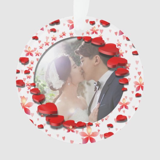 Sweetheartsの写真と文字 オーナメント (正面)