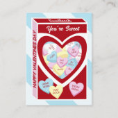 Sweethearts Candy Classroom Valentine's Day Cards 名刺 (正面)