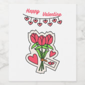 Sweetheart's Secret: A Heartful Valentine's Day ワインラベル (シングルラベル)