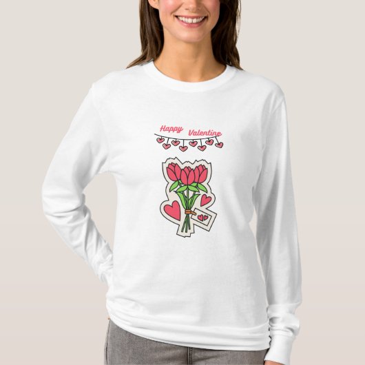 Sweetheart's Secret: A Heartful Valentine's Day Tシャツ (正面)