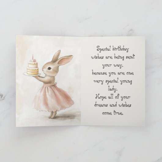 SWEETIE BIRTHDAY CARD サンキューカード (内部)