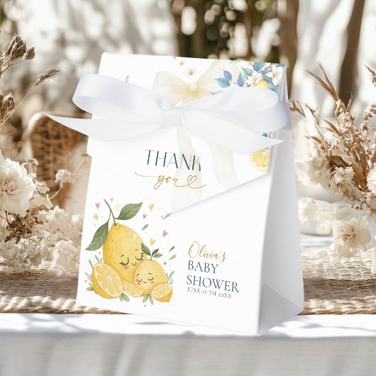 Sweetie Ciao Baby Watercolor Citrus Yellow Lemons フェイバーボックス