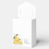 Sweetie Ciao Baby Watercolor Citrus Yellow Lemons フェイバーボックス (オープン)