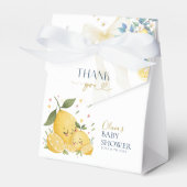 Sweetie Ciao Baby Watercolor Citrus Yellow Lemons フェイバーボックス (正面サイド)