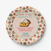 Sweetie Pie - 円周率の日・1歳の誕生日パーティー ペーパープレート (正面)