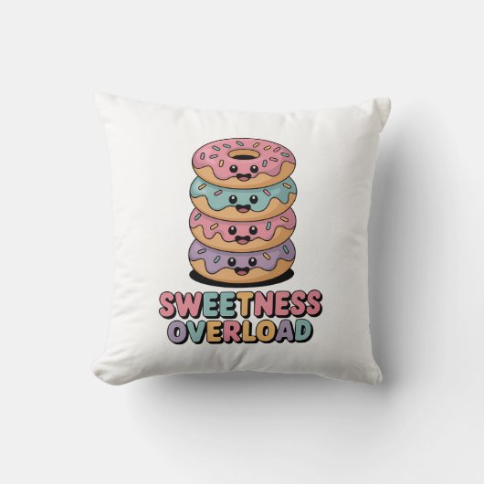 Sweetness Overload | ドーナツの子供たち クッション (正面)