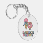 Sweetness Overload | Donut & Ice Cream Kids キーホルダー (正面左)