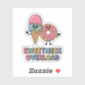 Sweetness Overload | Donut & Ice Cream Kids シール (シート)