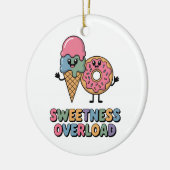Sweetness Overload | Donut & Ice Cream Kids セラミックオーナメント (左)
