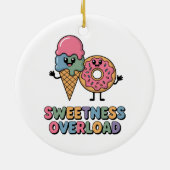 Sweetness Overload | Donut & Ice Cream Kids セラミックオーナメント (裏面)