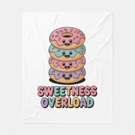 Sweetness Overload | Donut Kids フリースブランケット
