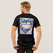 Sweetpea Laceハート- Tri-Blend Tee トライブレンドTシャツ (裏面全面)